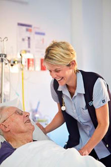 Nurse and patient
