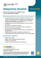 Going home checklist