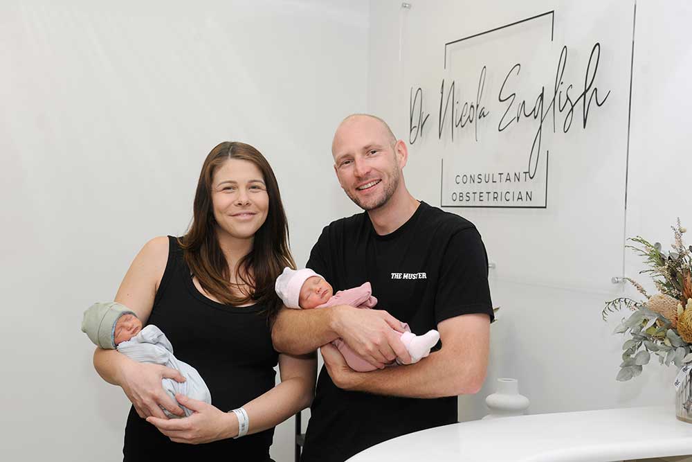 Homecoming for longed-for twins ahead of Multiple Birth Awareness Week.